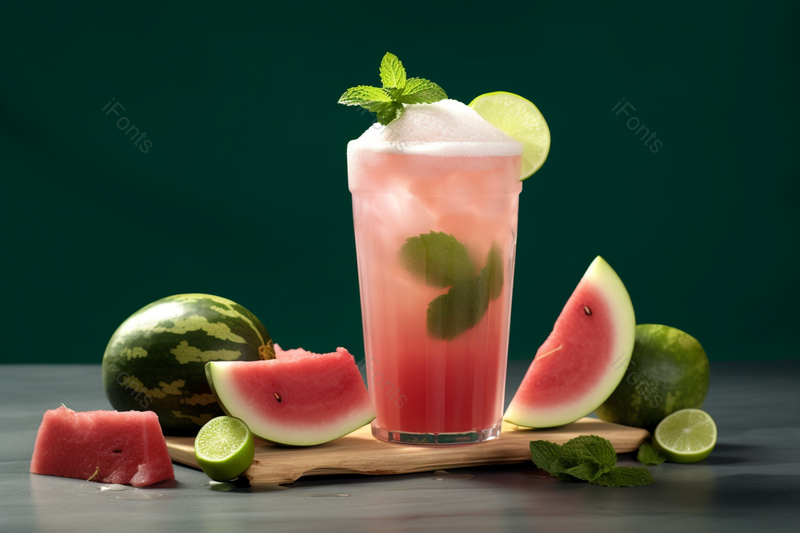 柠檬西瓜桃汁盖奶奶茶清爽水果茶,高清,摄影图,摄影图片,图片大全,摄影图免费下载